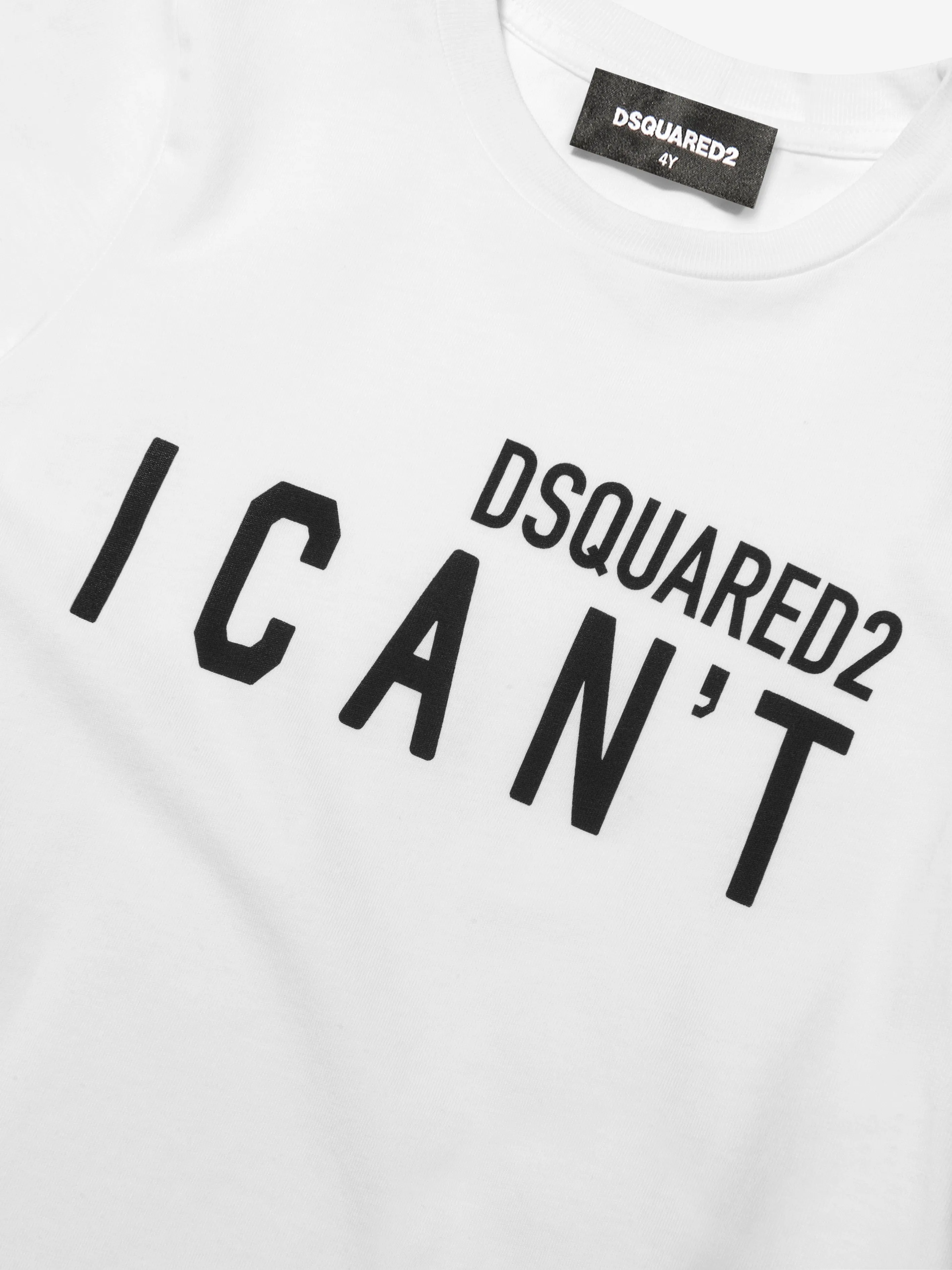 Dsquared2 Kids - Kids I Can't Logo T-Shirt | Childsplay Clothing