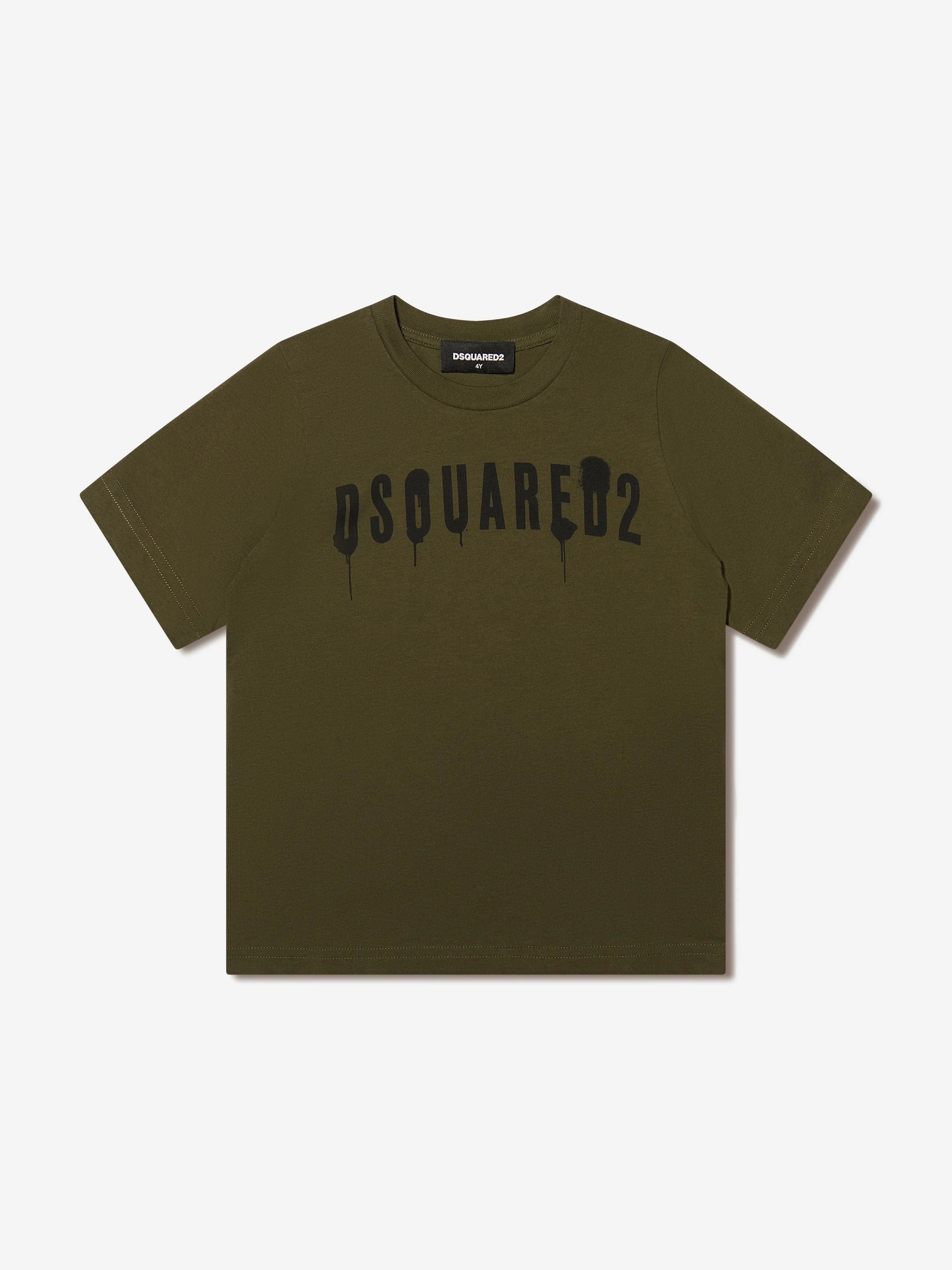 Dsquared2 Kids - Kids Slouch Fit Drip Logo T-Shirt | Childsplay Clothing