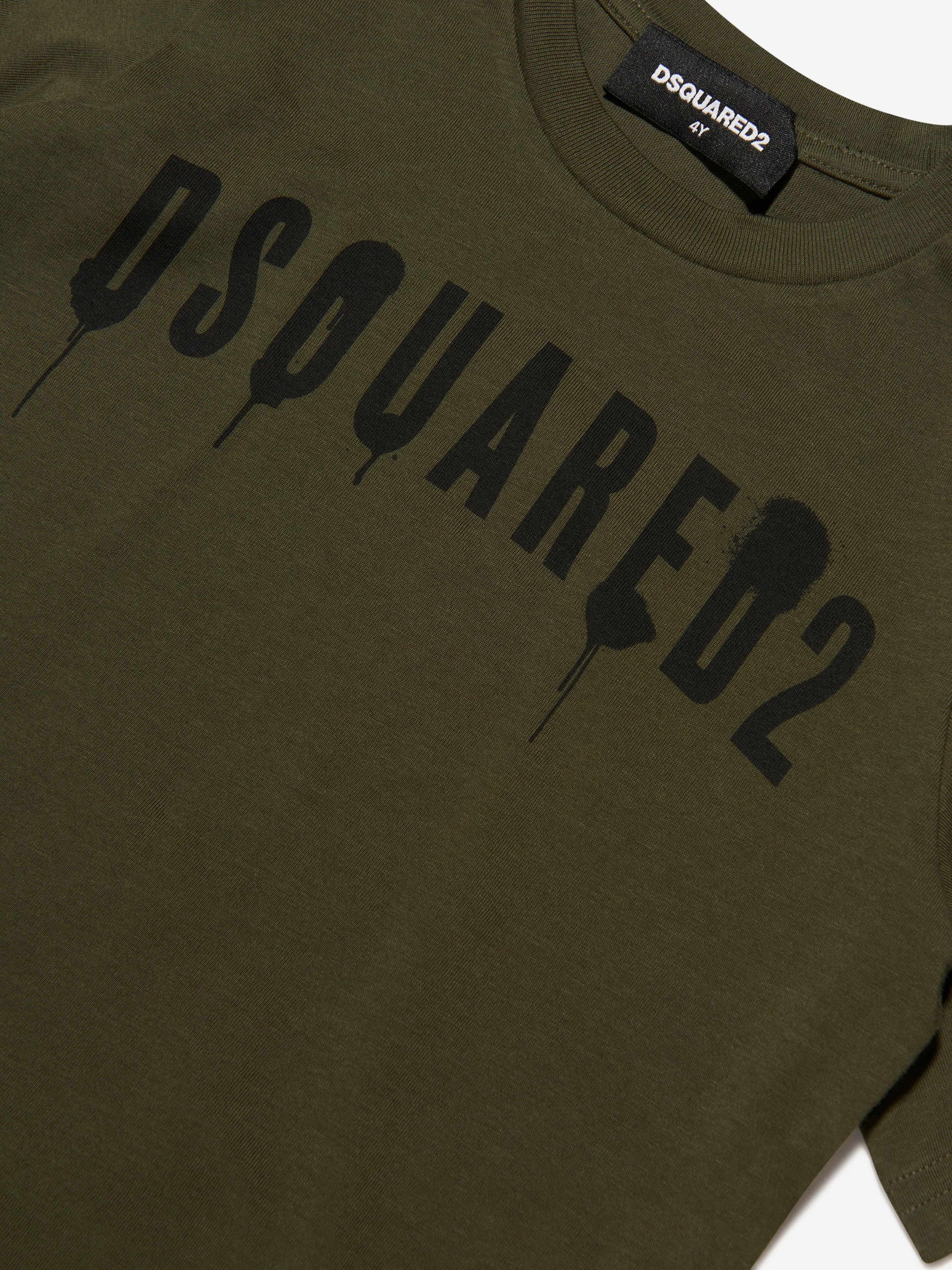 Dsquared2 Kids - Kids Slouch Fit Drip Logo T-Shirt | Childsplay Clothing