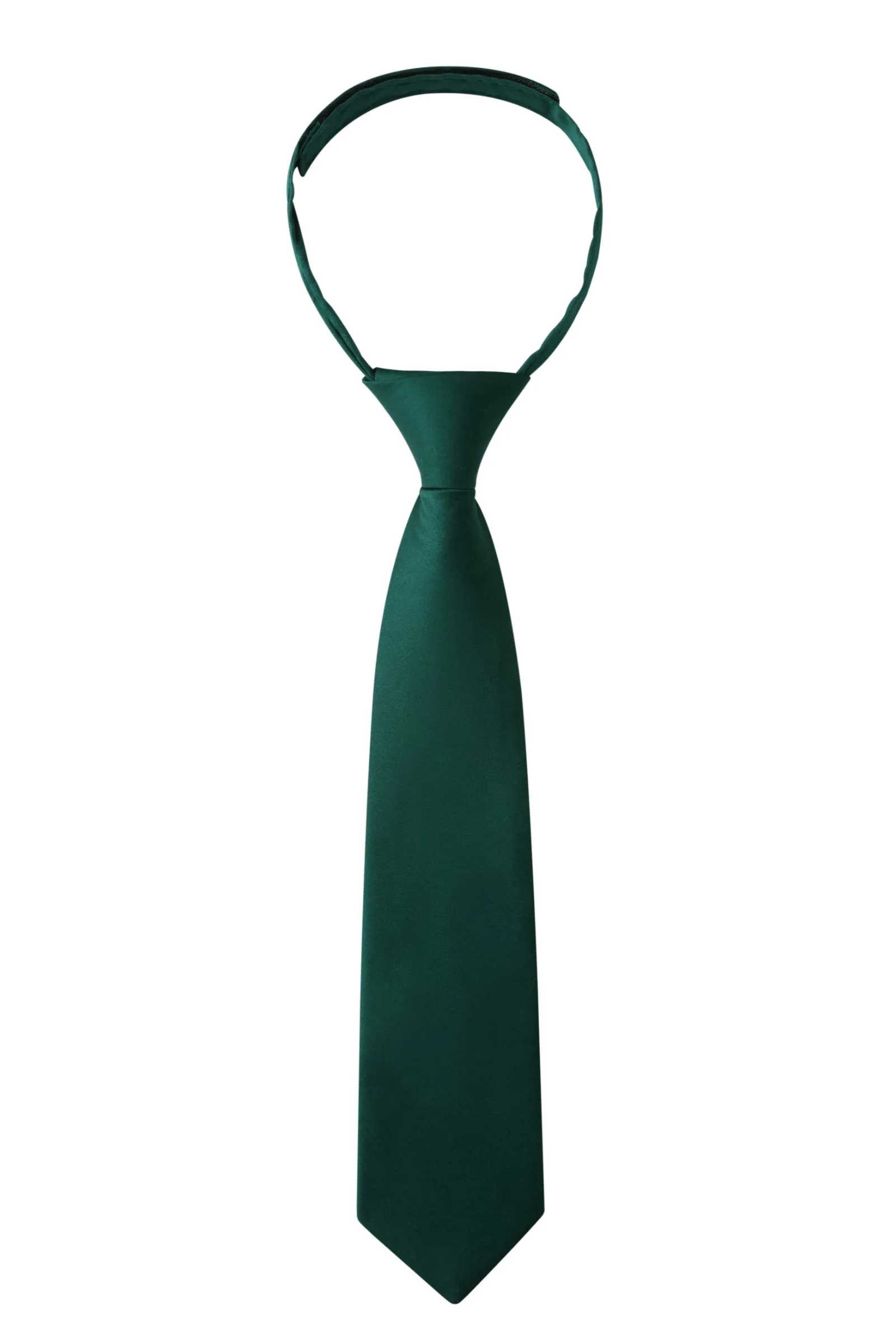 Emerald Green Necktie for Kids in Cotton