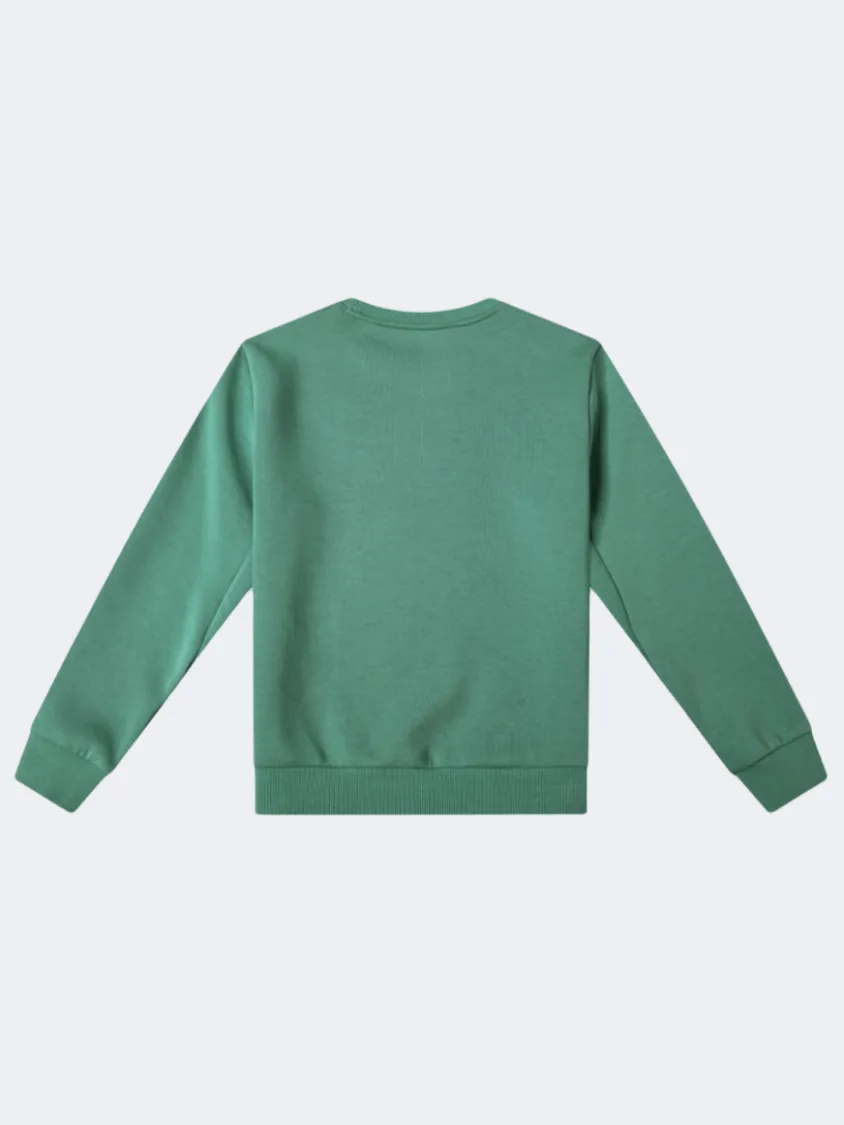 Erke Pullover Kids Boys Outdoor Sweatshirt Algal Green