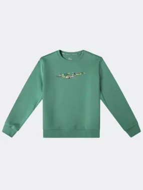 Erke Pullover Kids Boys Outdoor Sweatshirt Algal Green