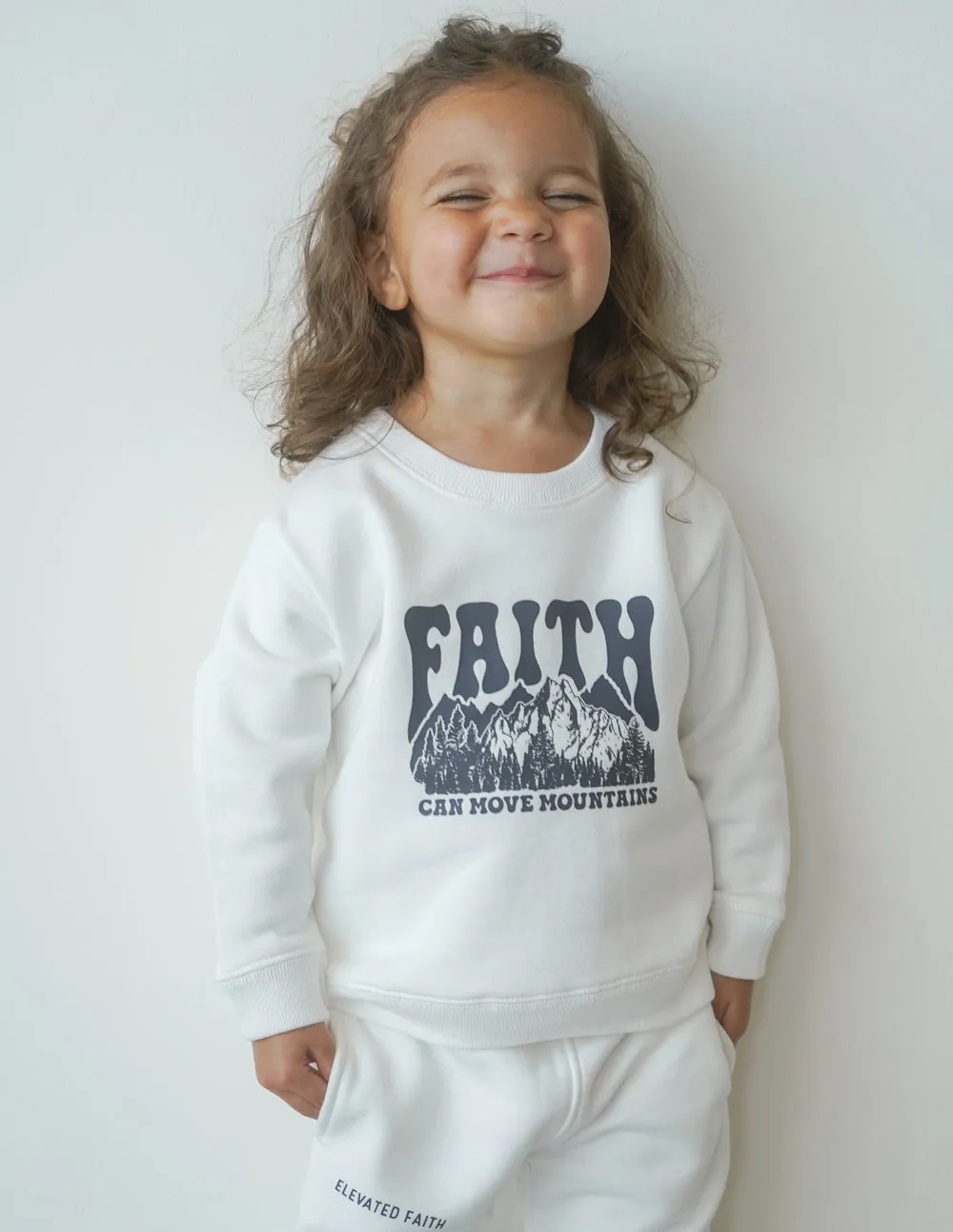 Kids Crewneck Faith Can Move Mountains