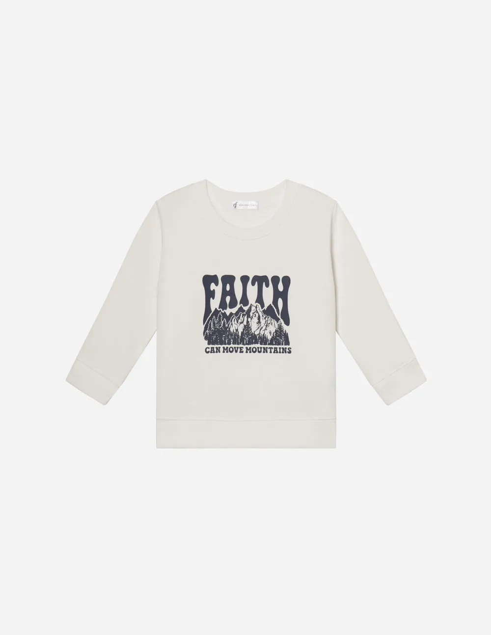 Kids Crewneck Faith Can Move Mountains