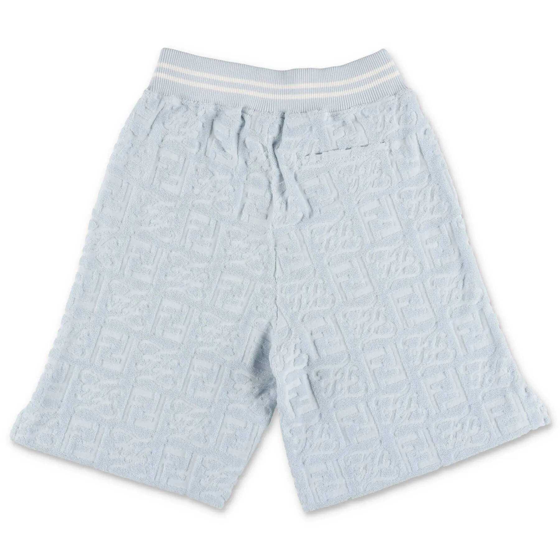 Kids Fendi Logo Embossed Shorts