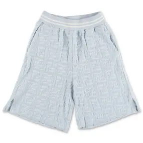 Kids Fendi Logo Embossed Shorts