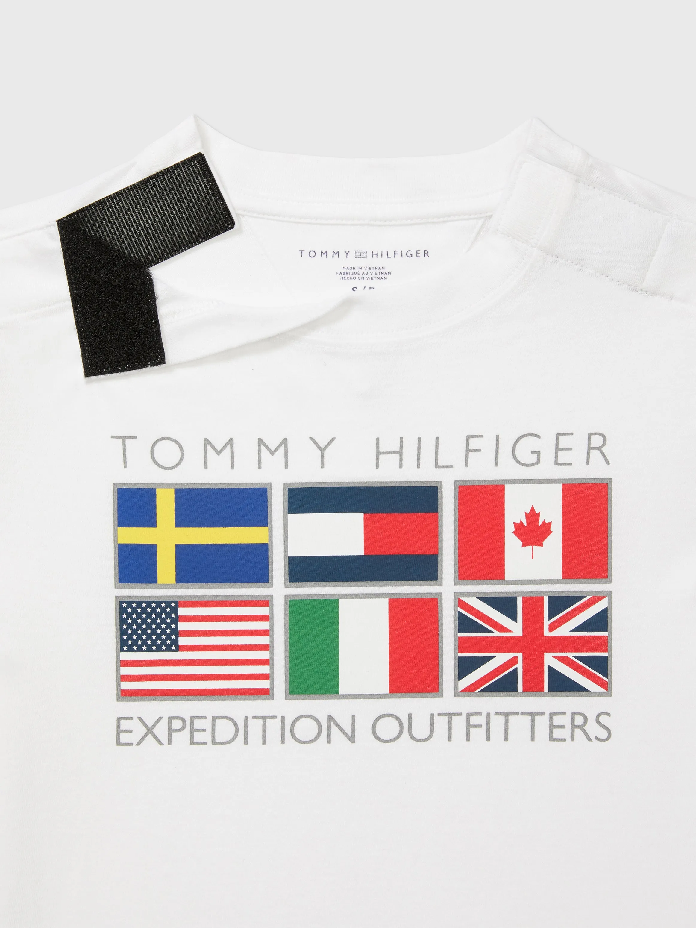 Flags Reflective Tee (Kids) - Fresh White