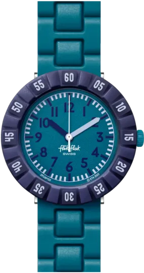 Flik Flak Teal Level Kids Watch