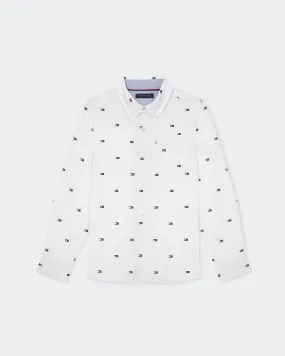 Flint Flag Shirt (Kids) - White