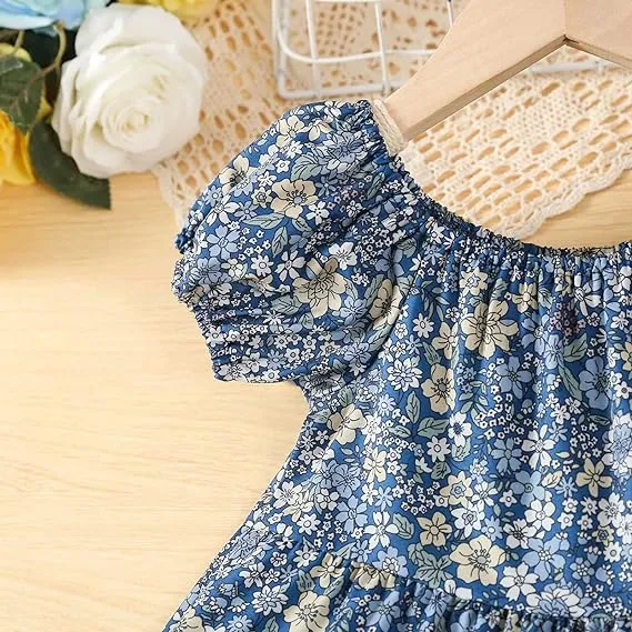 Floral Princess Dress with Hat