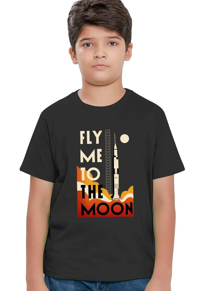 Fly Me To The Moon Sr Kids T-Shirt