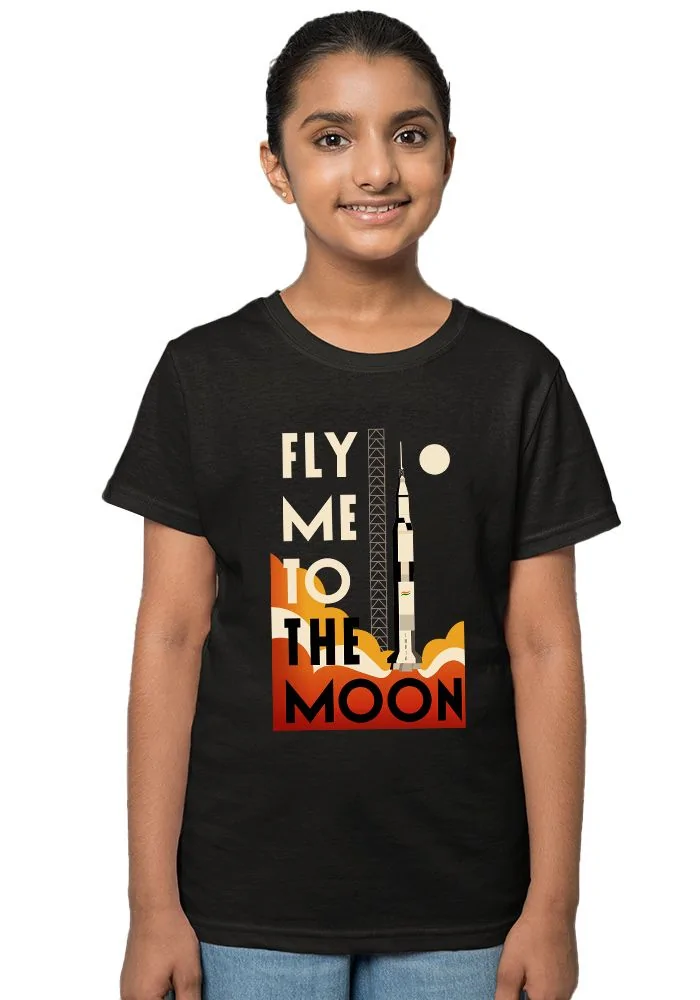 Fly Me To The Moon Sr Kids T-Shirt