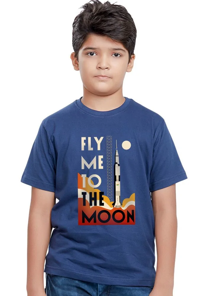 Fly Me To The Moon Sr Kids T-Shirt