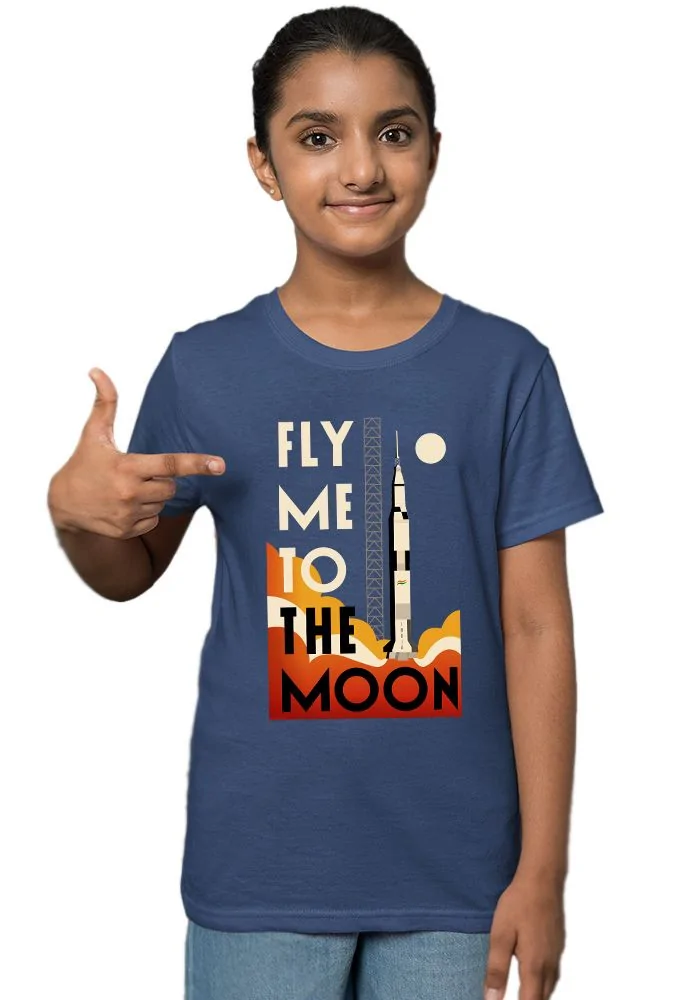 Fly Me To The Moon Sr Kids T-Shirt