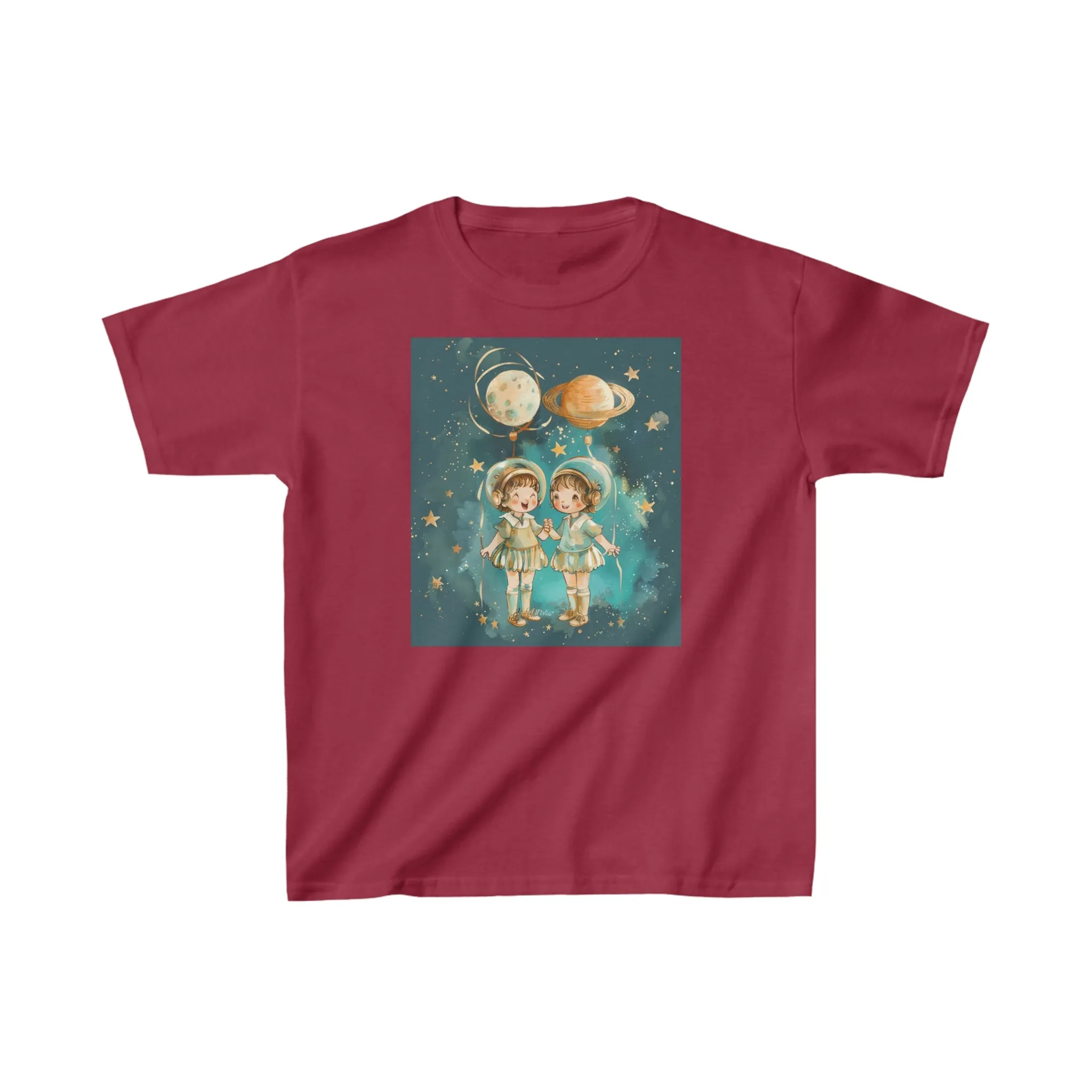 Heavy Cotton Tee for Kids - Gemini Zodiac