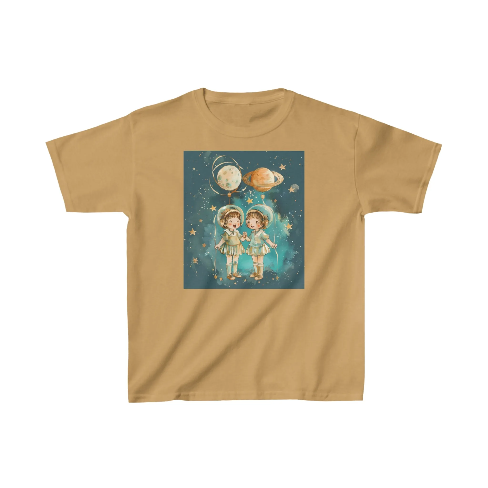 Heavy Cotton Tee for Kids - Gemini Zodiac