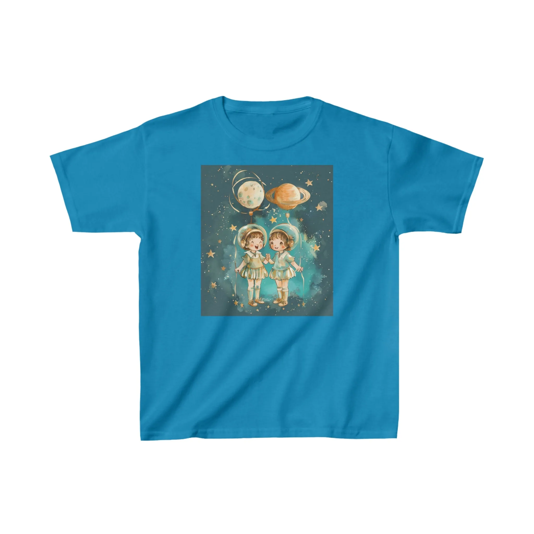 Heavy Cotton Tee for Kids - Gemini Zodiac