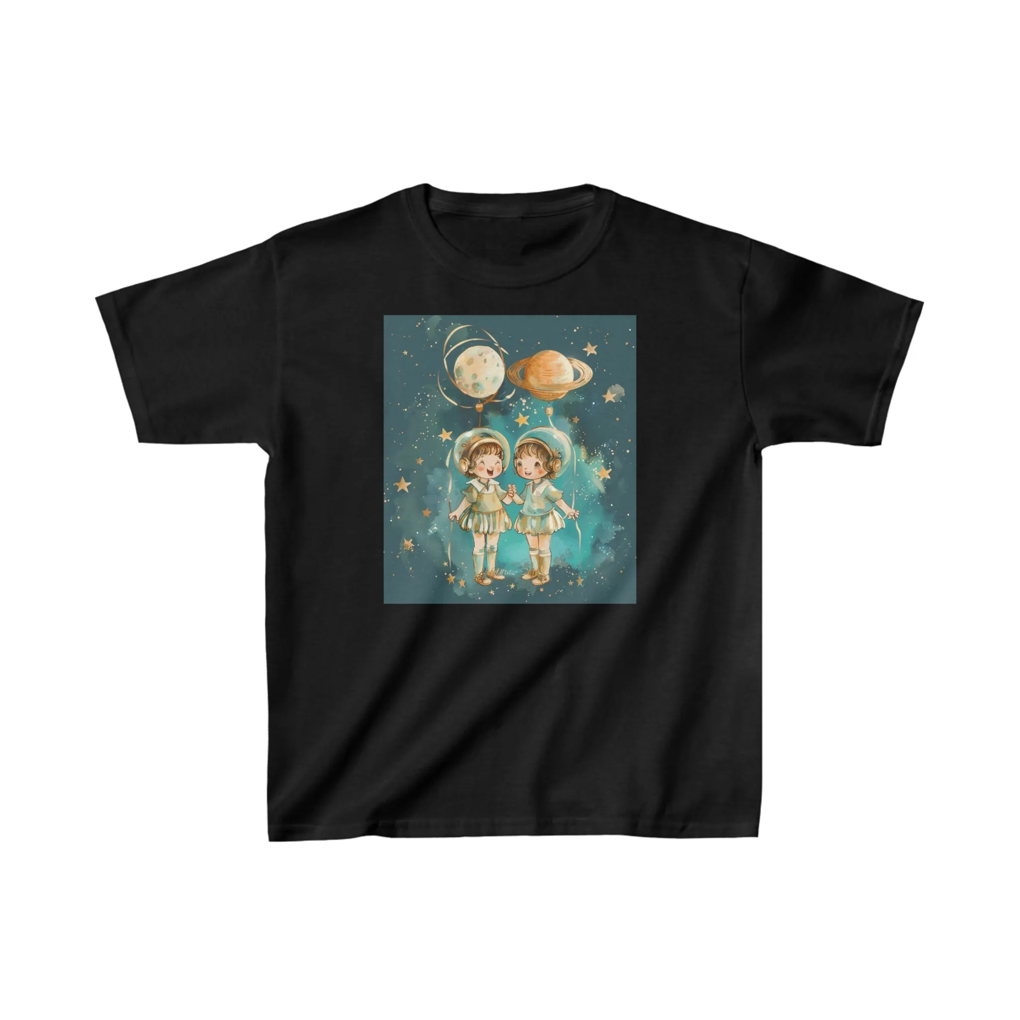 Heavy Cotton Tee for Kids - Gemini Zodiac