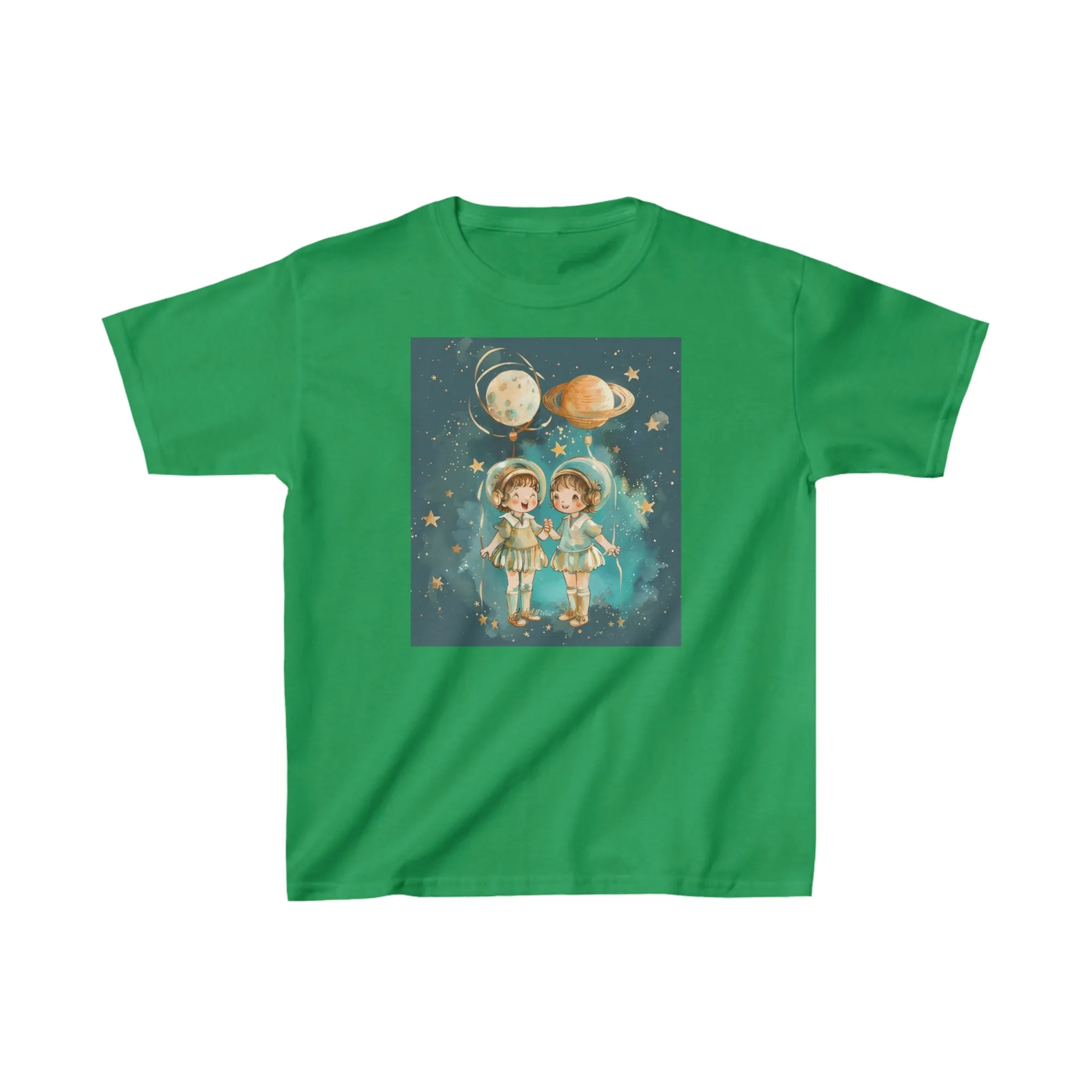 Heavy Cotton Tee for Kids - Gemini Zodiac