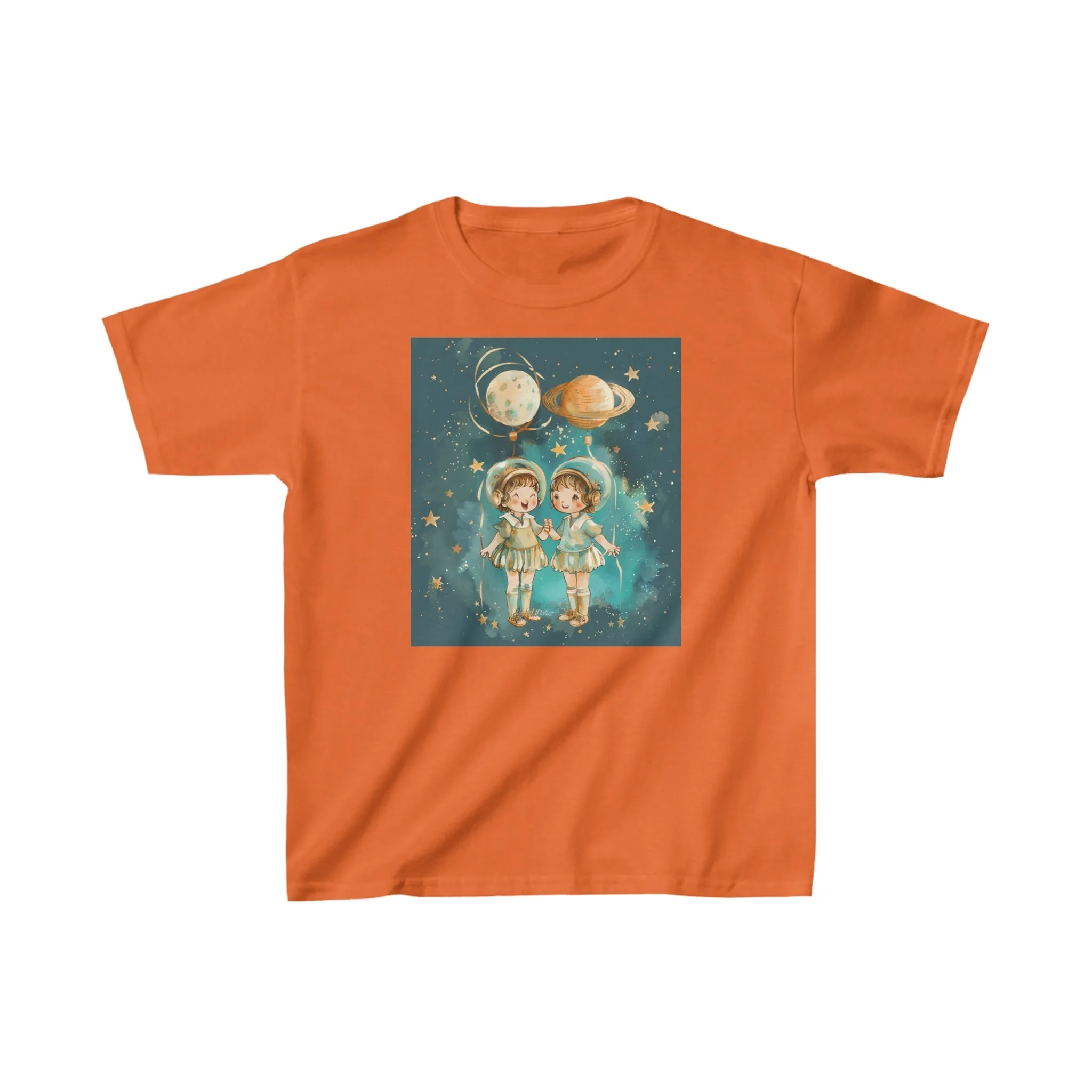 Heavy Cotton Tee for Kids - Gemini Zodiac