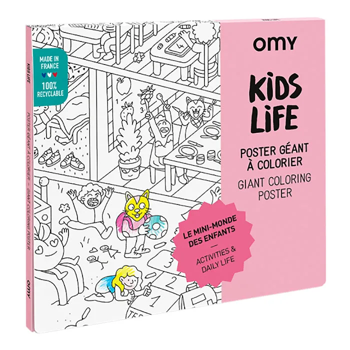 Kids Life Giant Colouring Poster