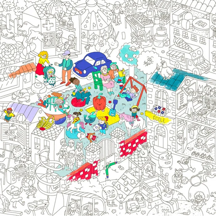 Kids Life Giant Colouring Poster