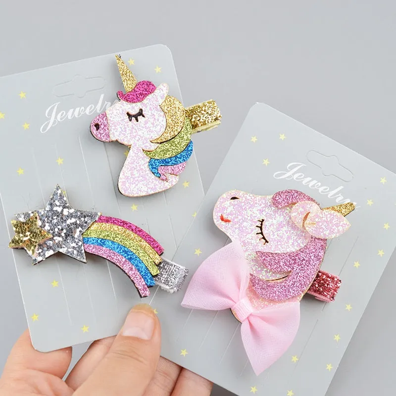 Cartoon Hair Clips for Girls Kids Fashion Barrettes Hairpins Hair Accessories Drop Shipping 43