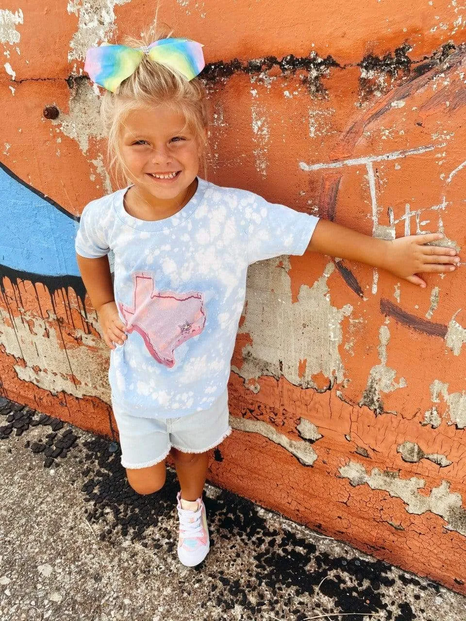 GINA KIDS Pink Texas Tee