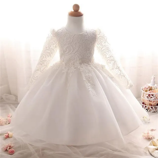 Girls Dresses, Baptism, Wedding Dresses For Kids 0-2 Yrs