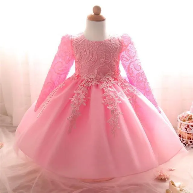 Girls Dresses, Baptism, Wedding Dresses For Kids 0-2 Yrs