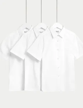 Girls' 3-Pack Easy Iron School Shirts (Ages 2-16)