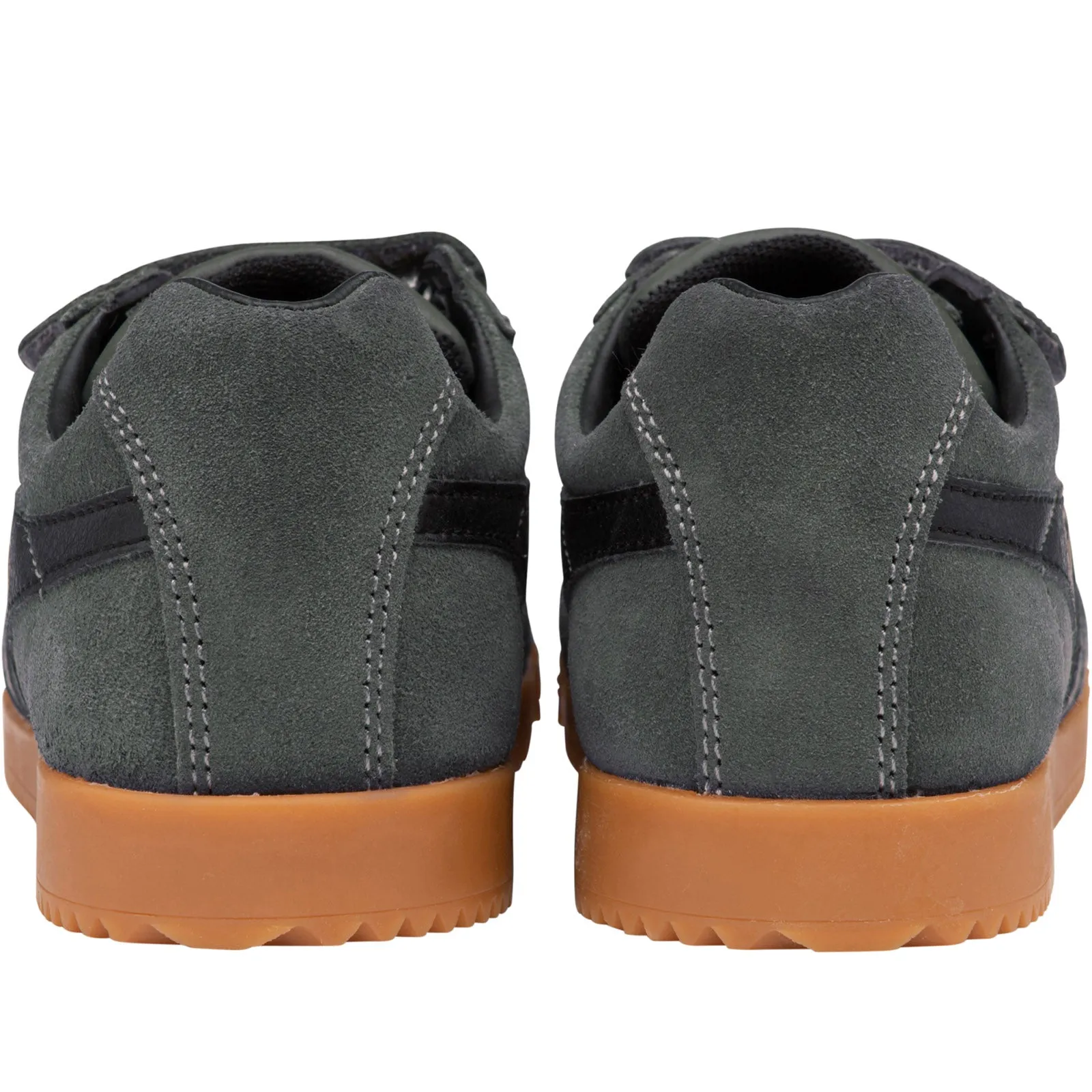 Gola Classics Kids Harrier Strap Suede Trainers - Graphite