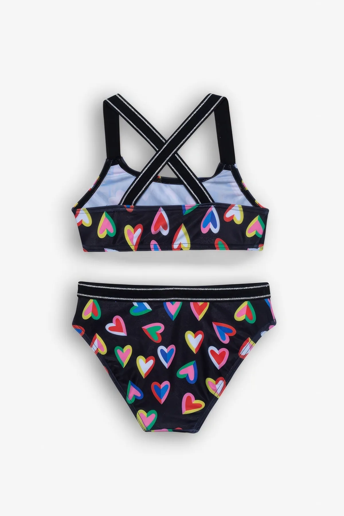 GOTTEX KIDS HEARTS BRALETTE BIKINI TOP AND BIKINI BOTTOM