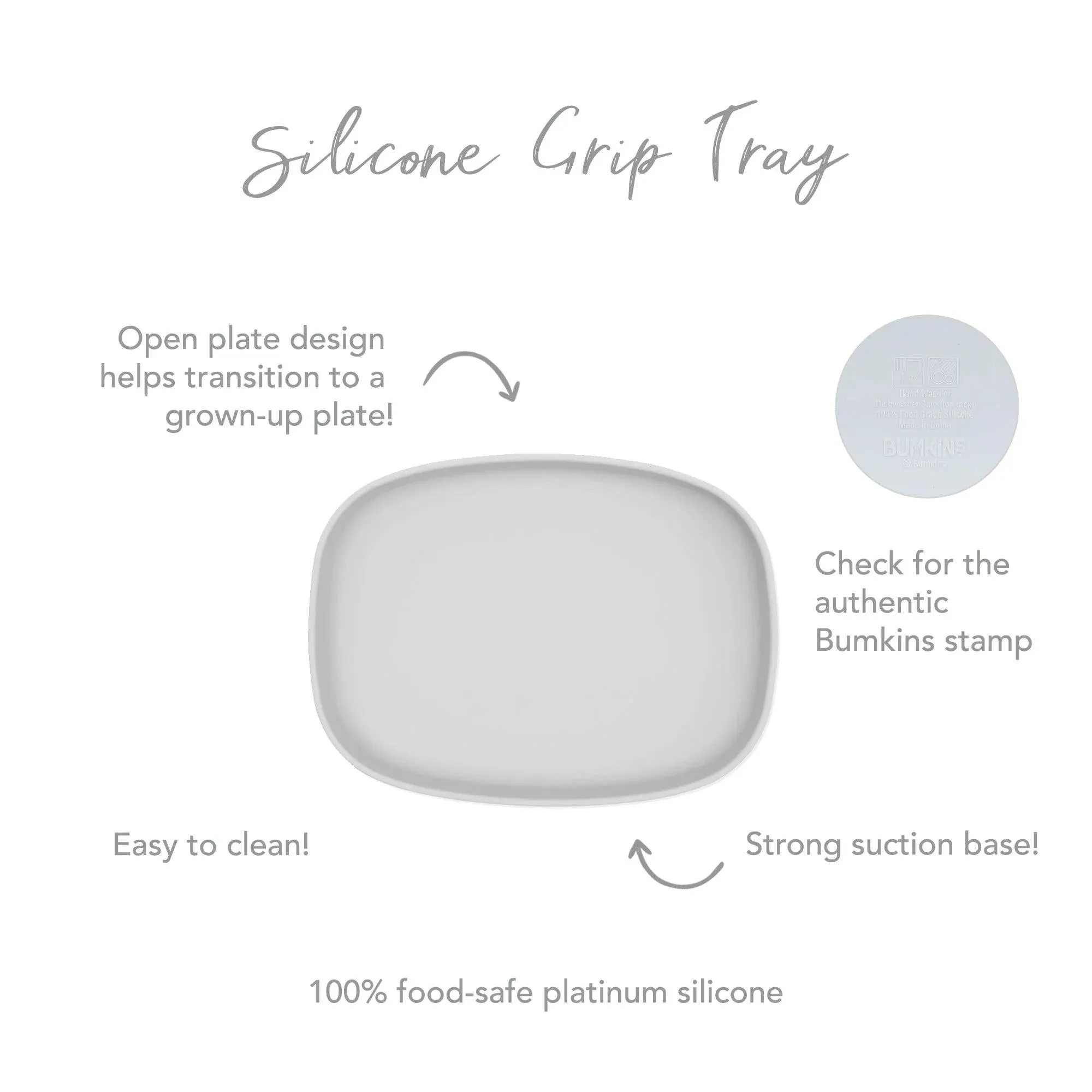 Grey Silicone Grip Tray