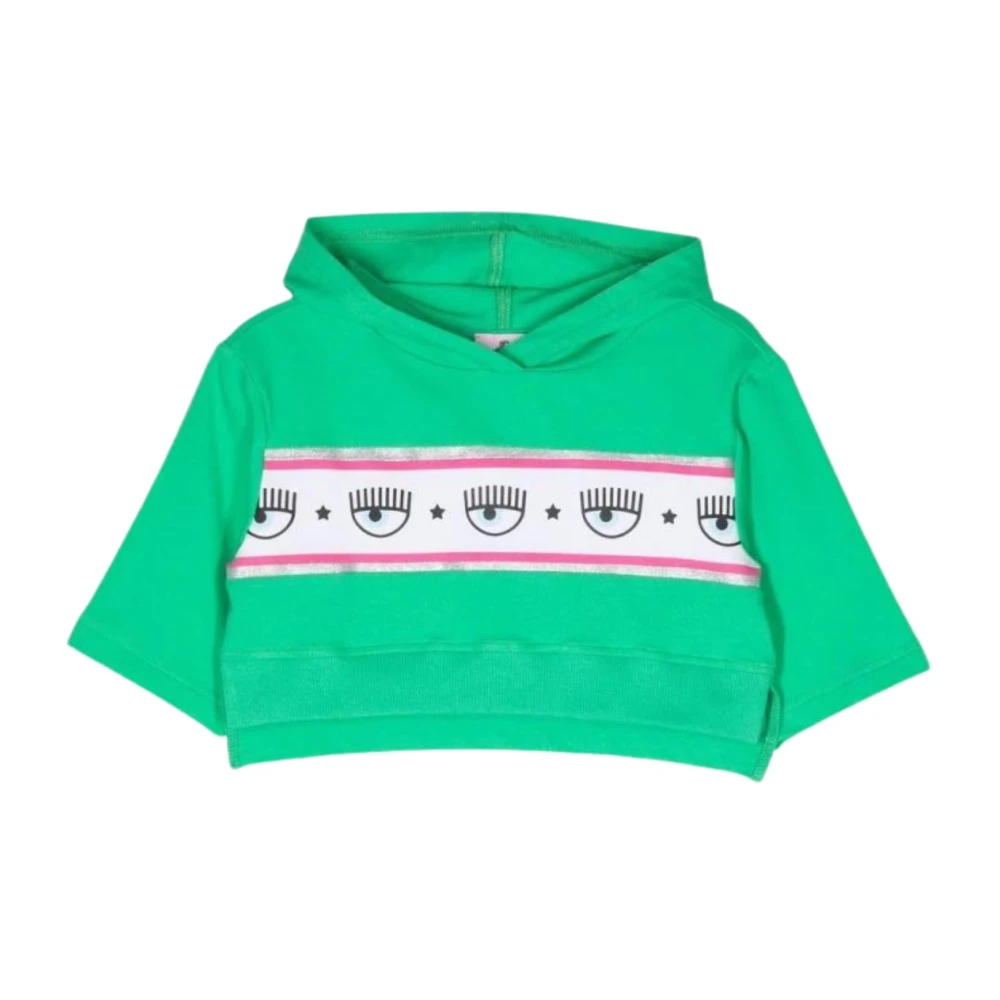 Green Cropped Sweatshirt Maxilogomania Band