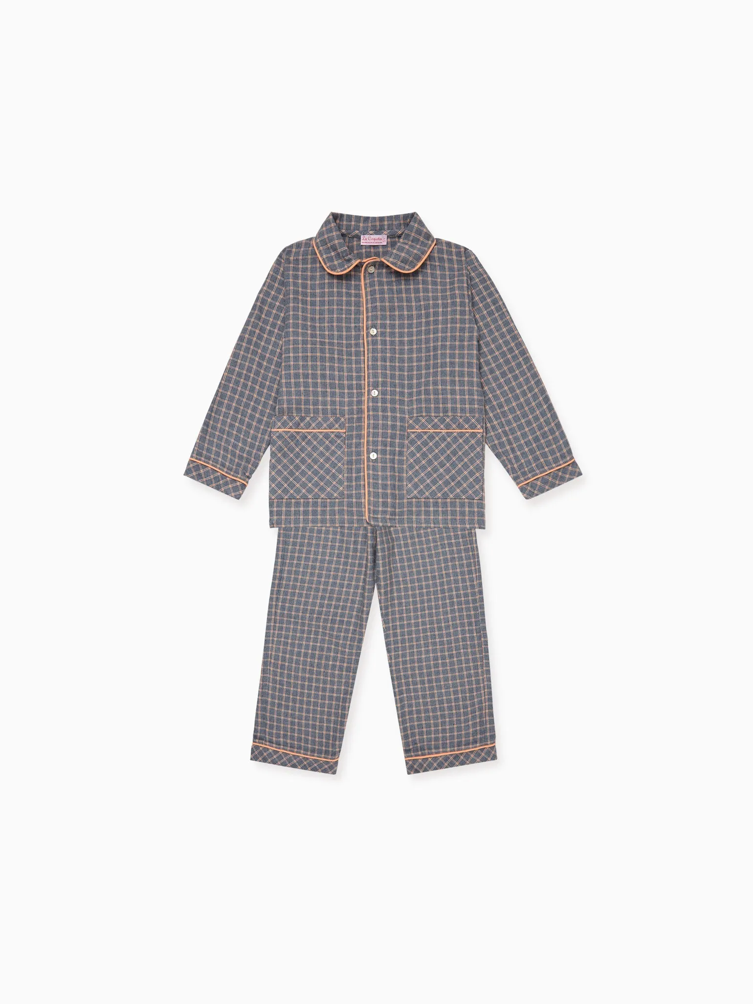 Grey Check Romero Kids Pyjamas