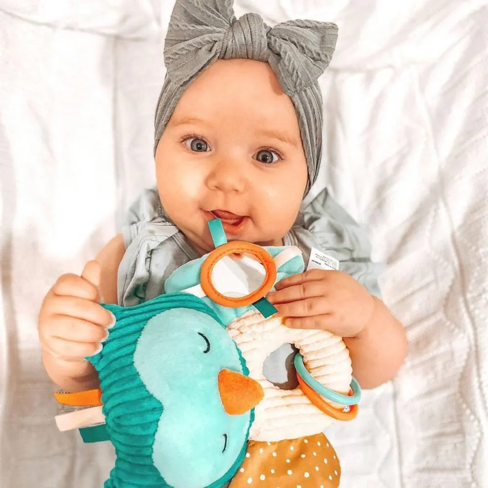 Infant Bow Headband in Gray