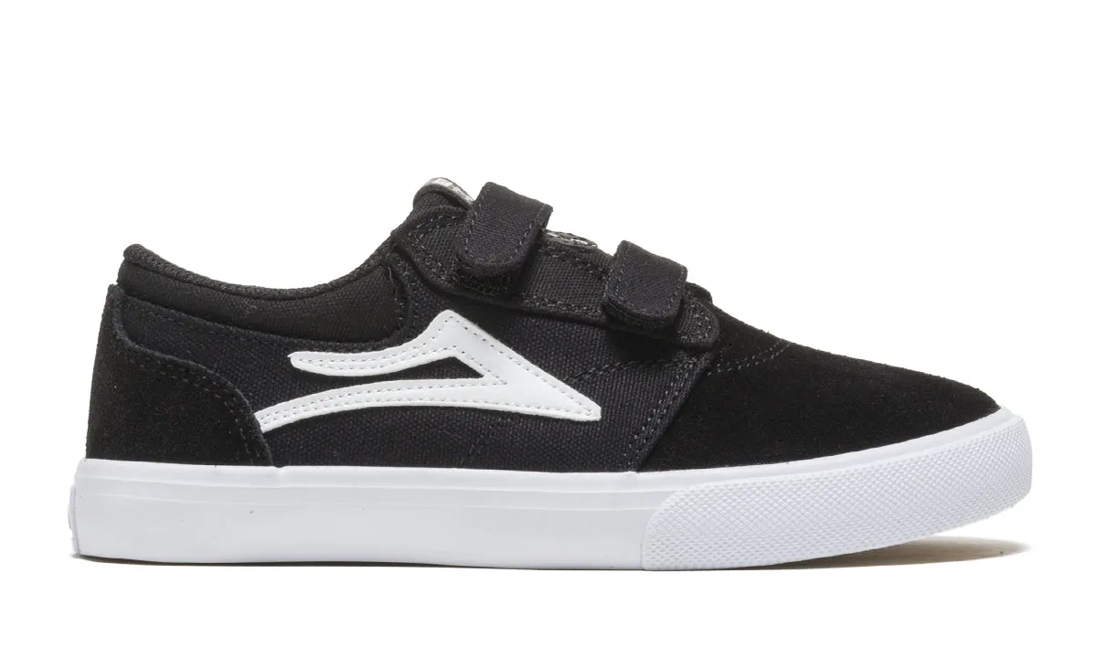 Griffin Kids - Black/White Suede