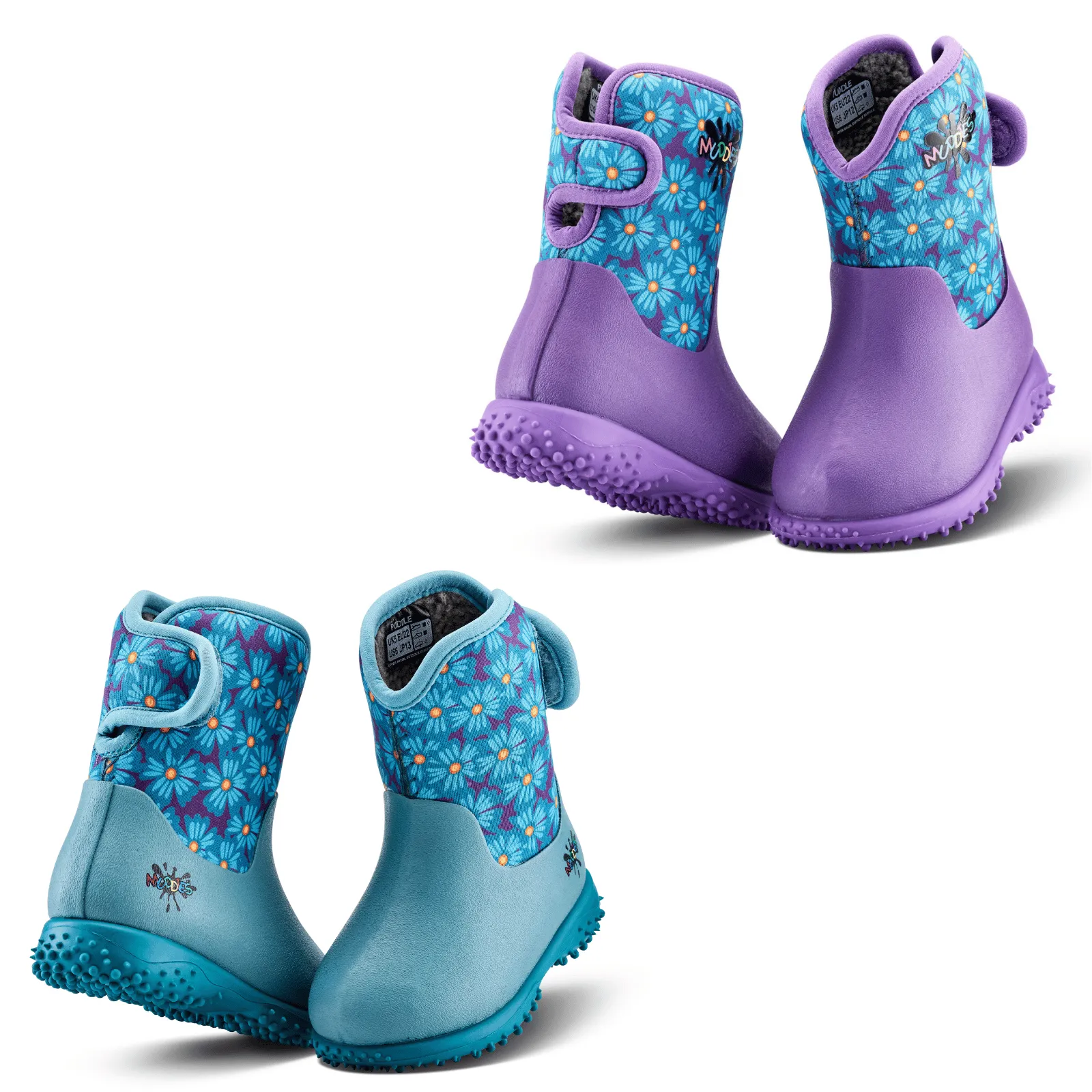 Grubs Kids Muddies Puddle5.0 Flower Wellies