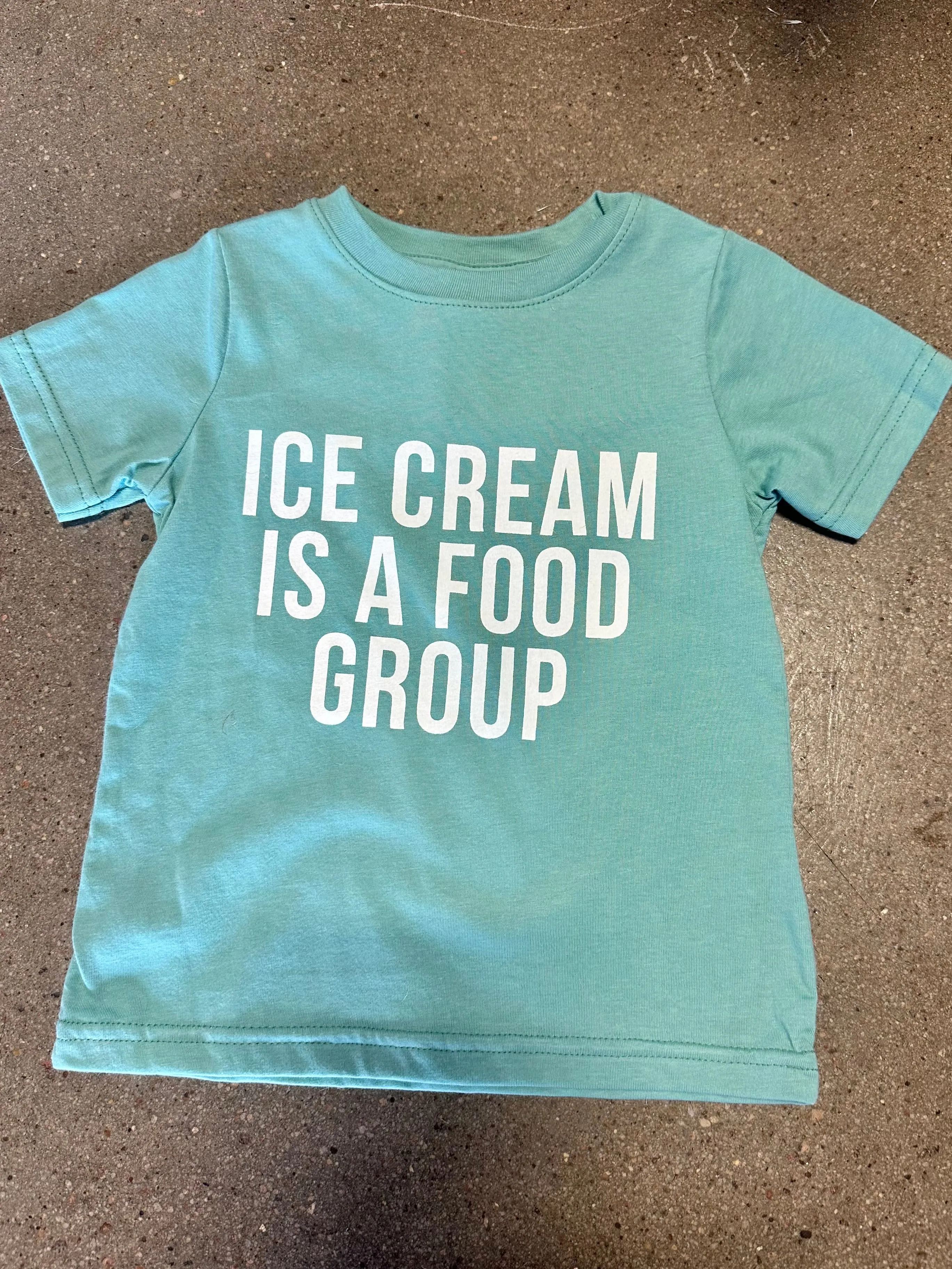 Kids Happy Ice Cream Food Group Tee