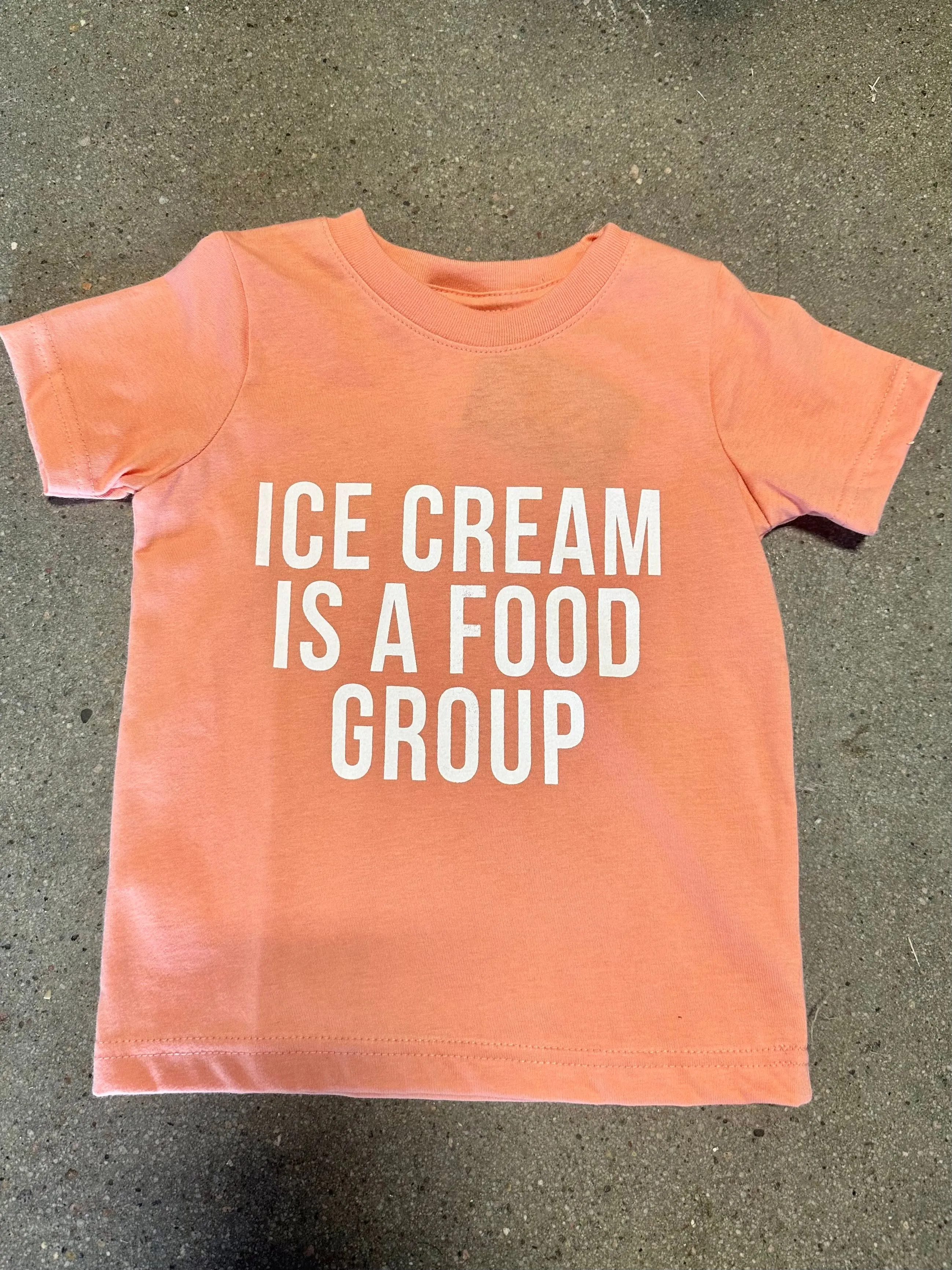 Kids Happy Ice Cream Food Group Tee