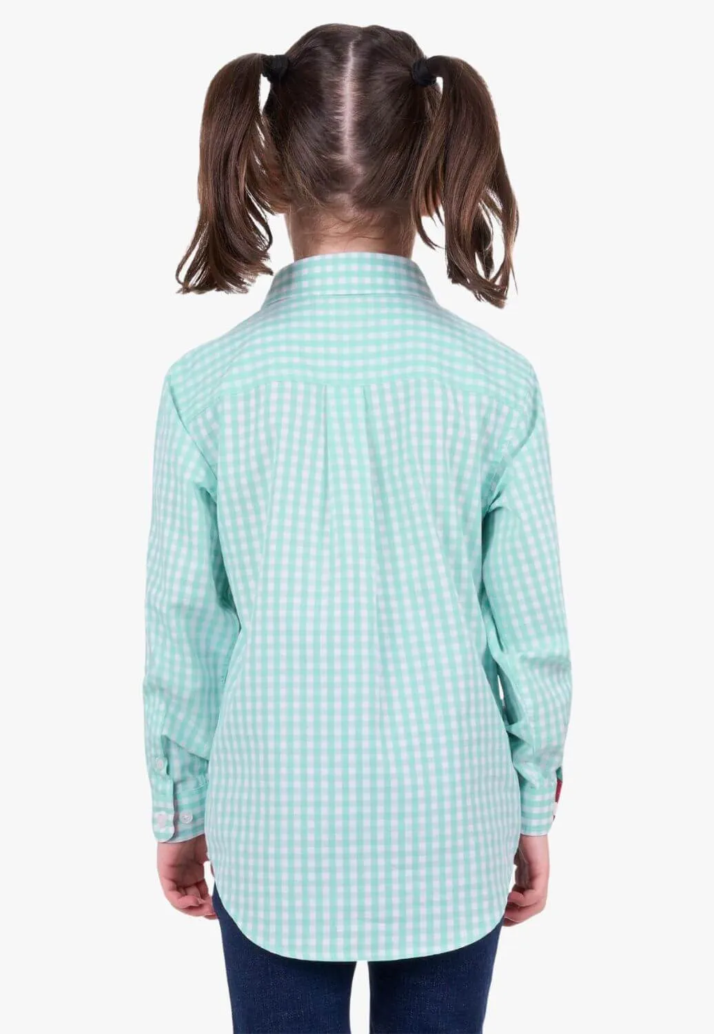 Hard Slog Kids Lize Half Button Long Sleeve Shirt