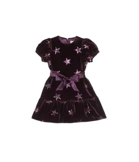 Hatley Kids Star Sequin Velvet Dress