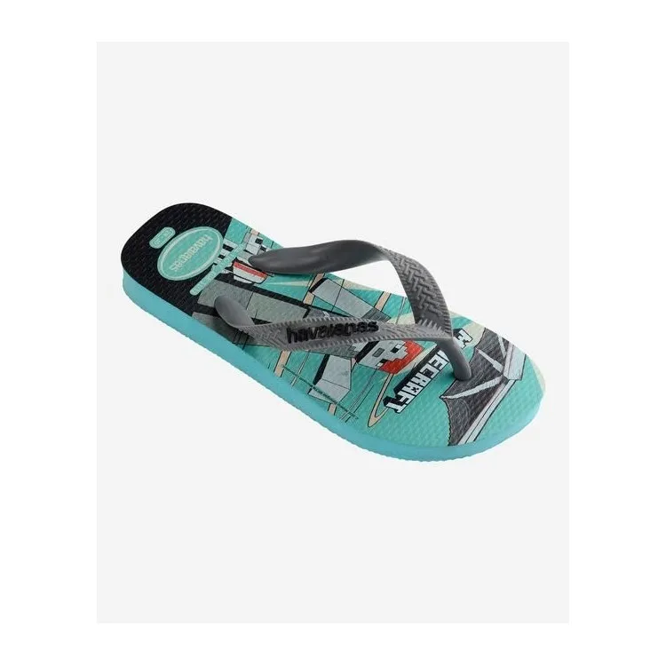 Havaianas Kids Minecraft Flip Flops Grey