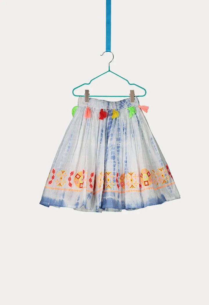 Tie Dye Flared Skirt