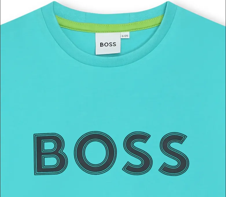 Hugo Boss Kids Applique Logo Short Sleeve T-Shirt