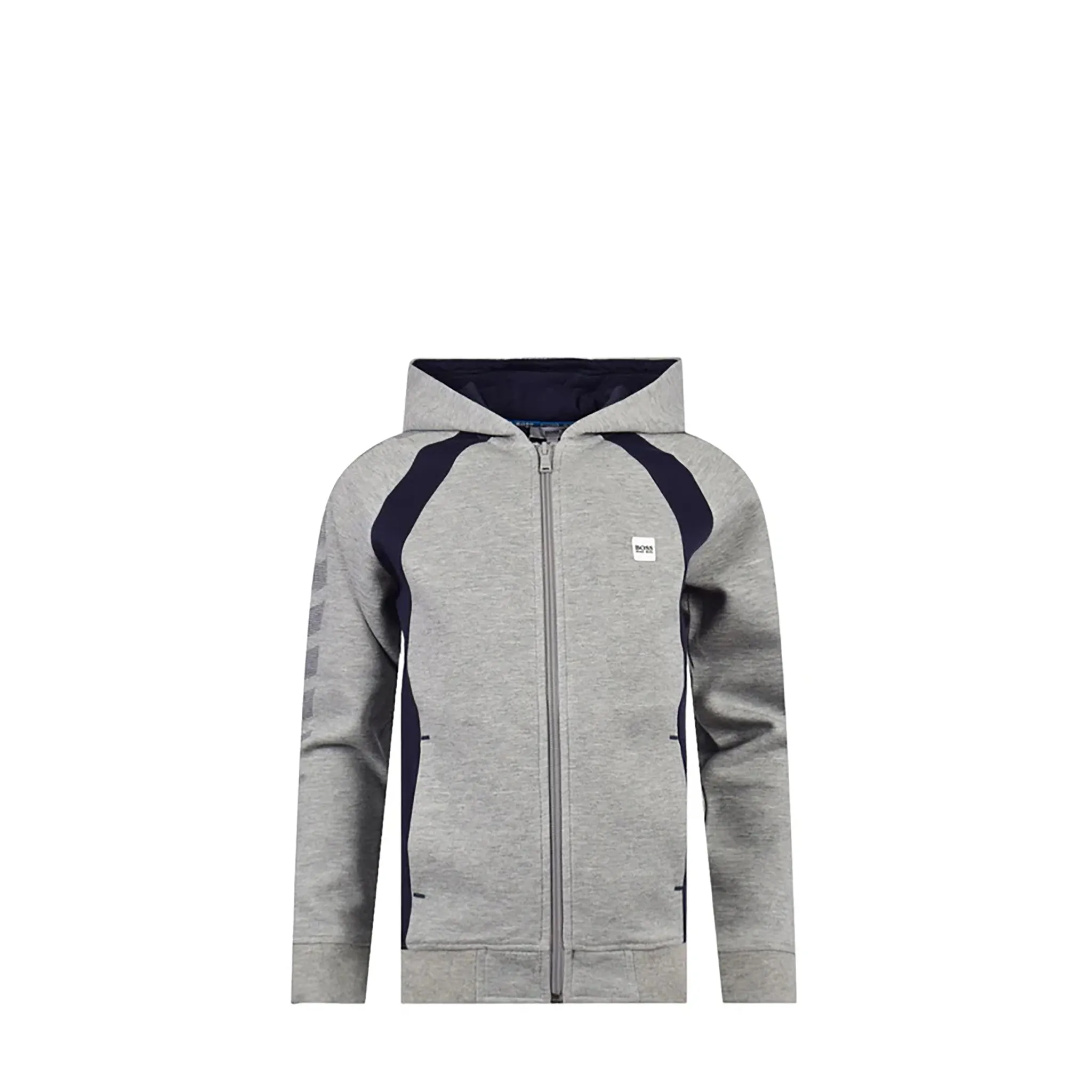 Hugo Boss Kids Full-Zip Up Dot Graphic Hoodie Sweatshirt