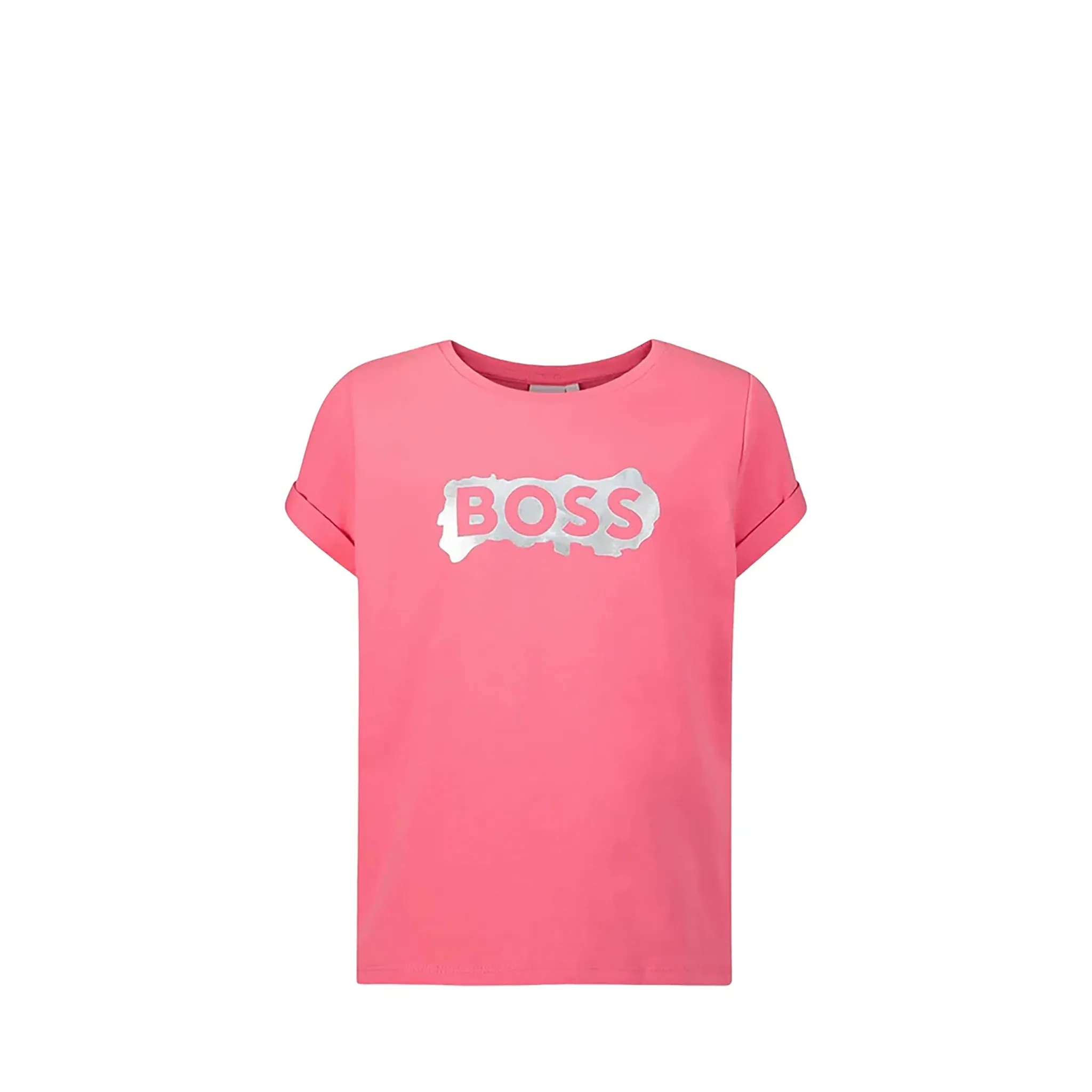 Hugo Boss Kids Girl's Cuff Sleeve T-shirt