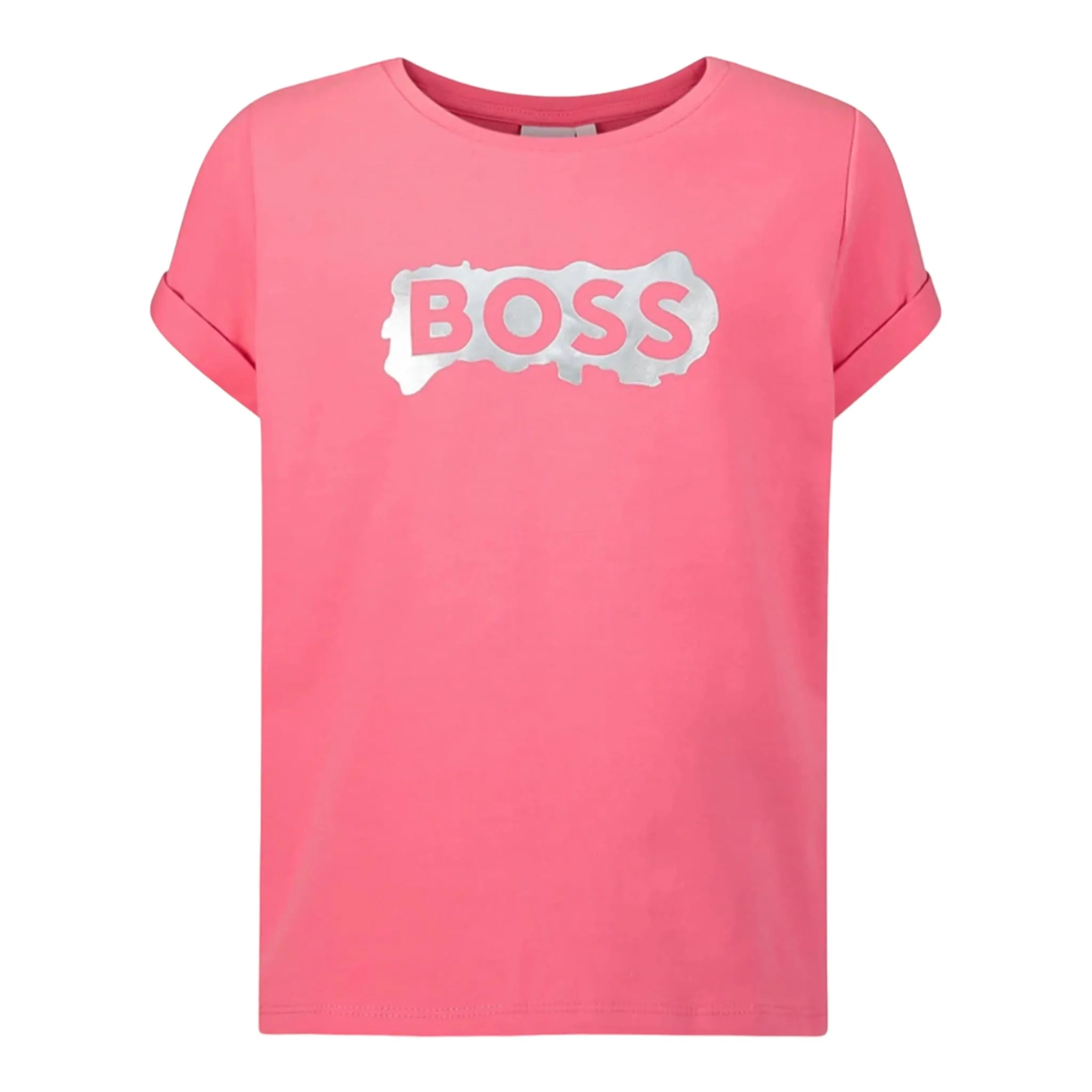 Hugo Boss Kids Girl's Cuff Sleeve T-shirt