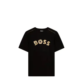 Hugo Boss Kids Gold Bar Graphic Logo T-Shirt